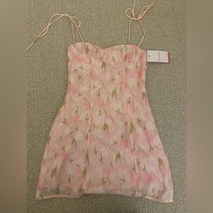 Beginning Boutique Penny Lane Pink Floral Mini Dress